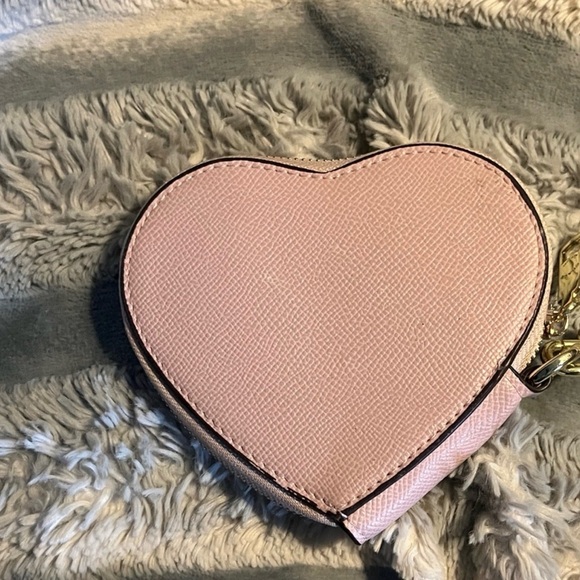 Coach Pink Heart-Shaped Wristlet EUC - Picture 4 of 5